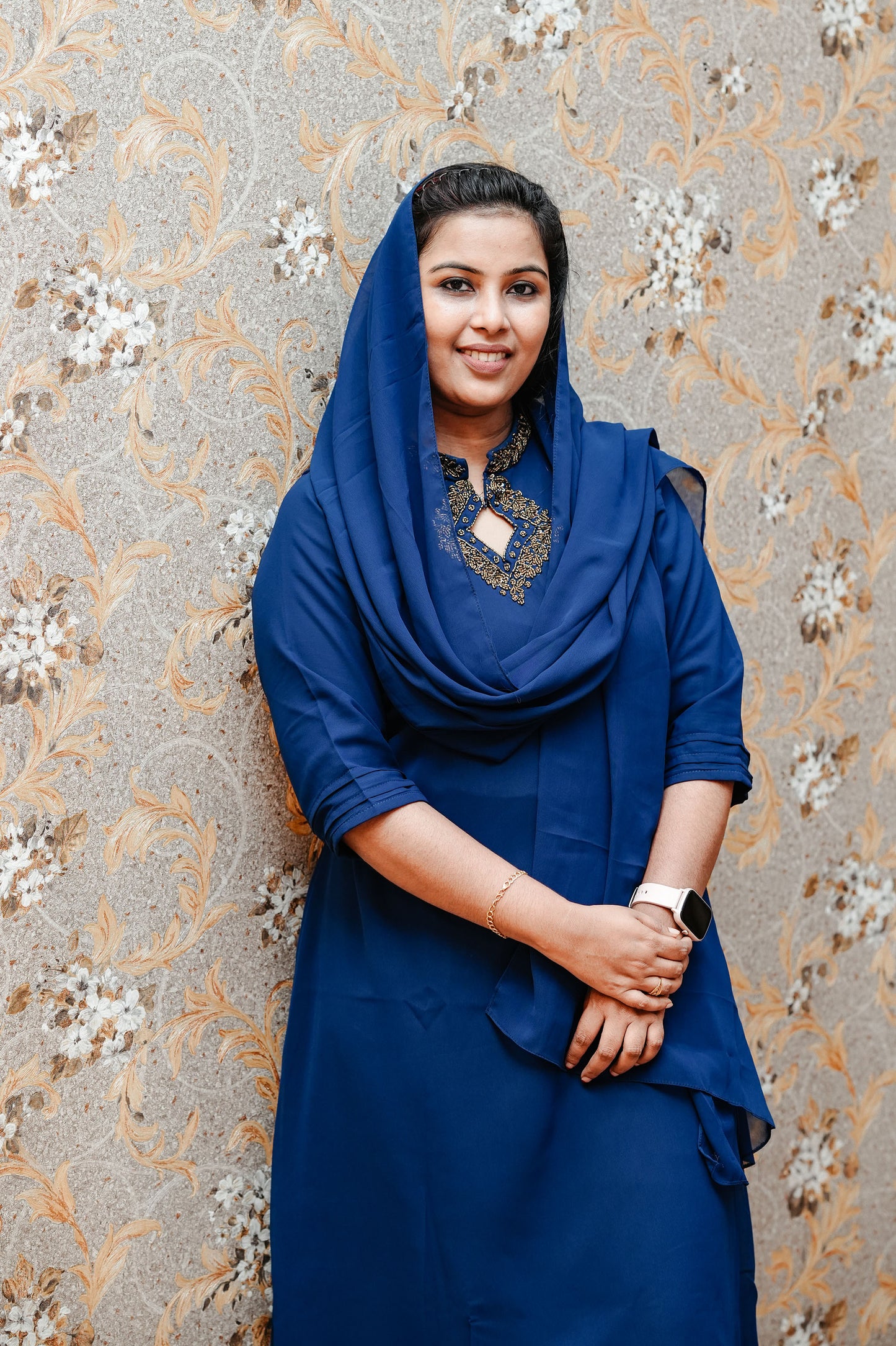 Kurthy With Dupatta (Cut Bead Work)