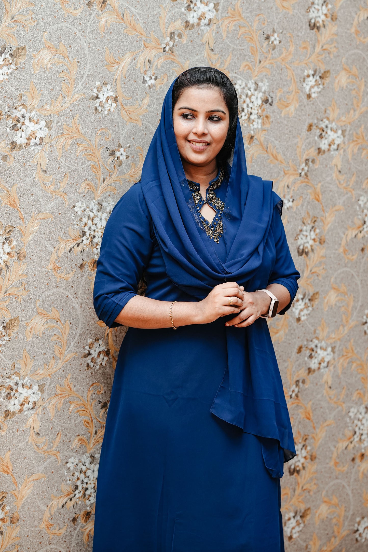 Kurthy With Dupatta (Cut Bead Work)
