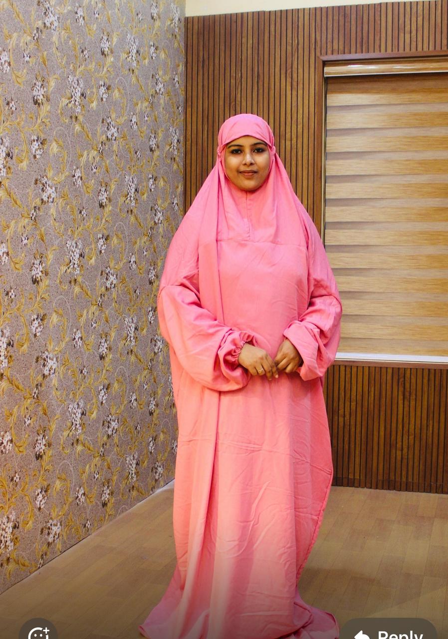 Pink Green Prayer Dress