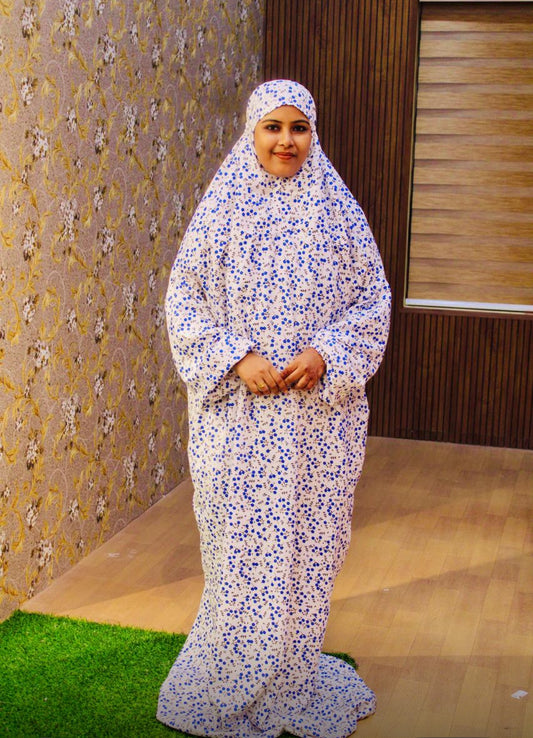 Small Blue flower prayer dress