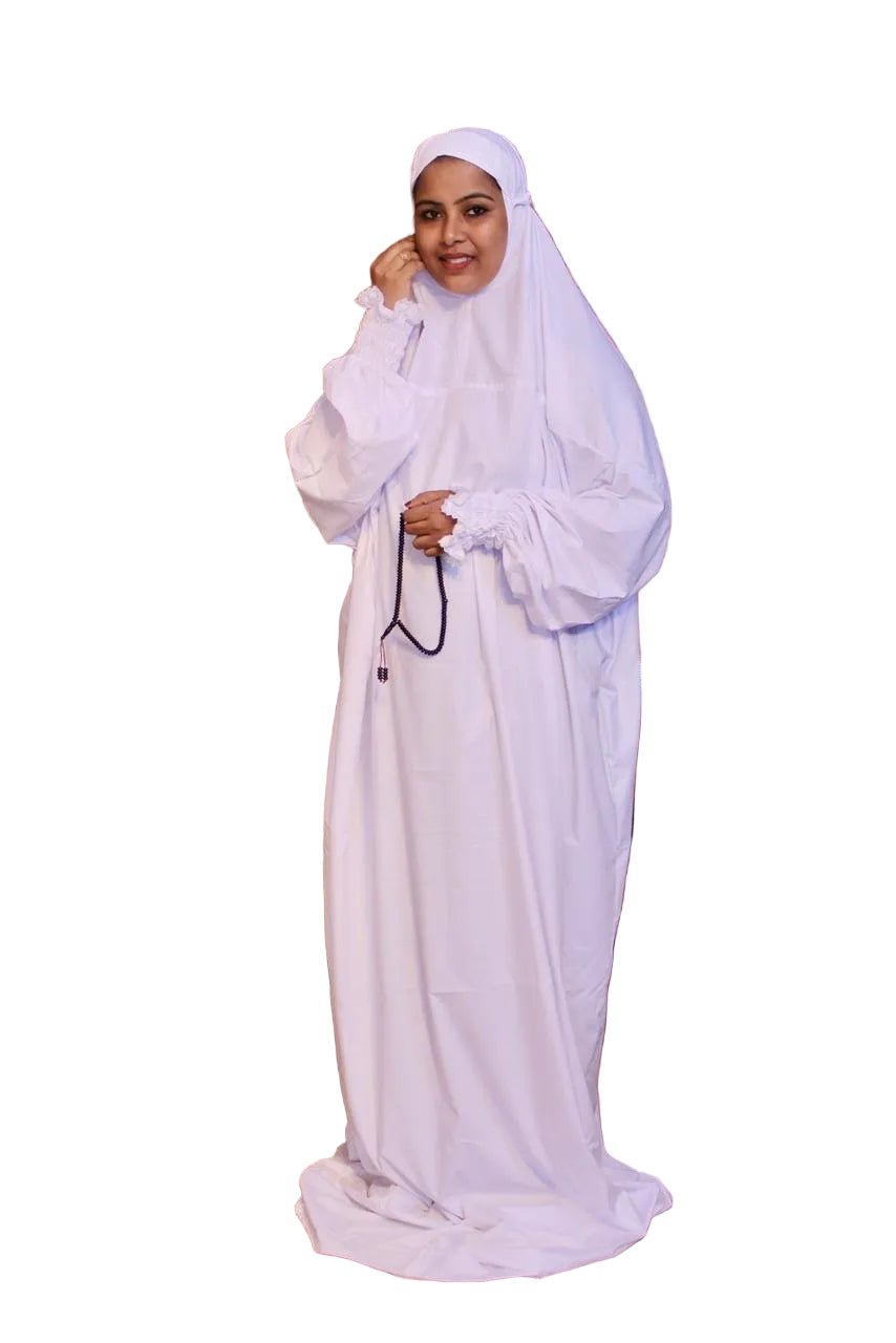 PREMIUM JILBAB WHITE (Imported GIZA)