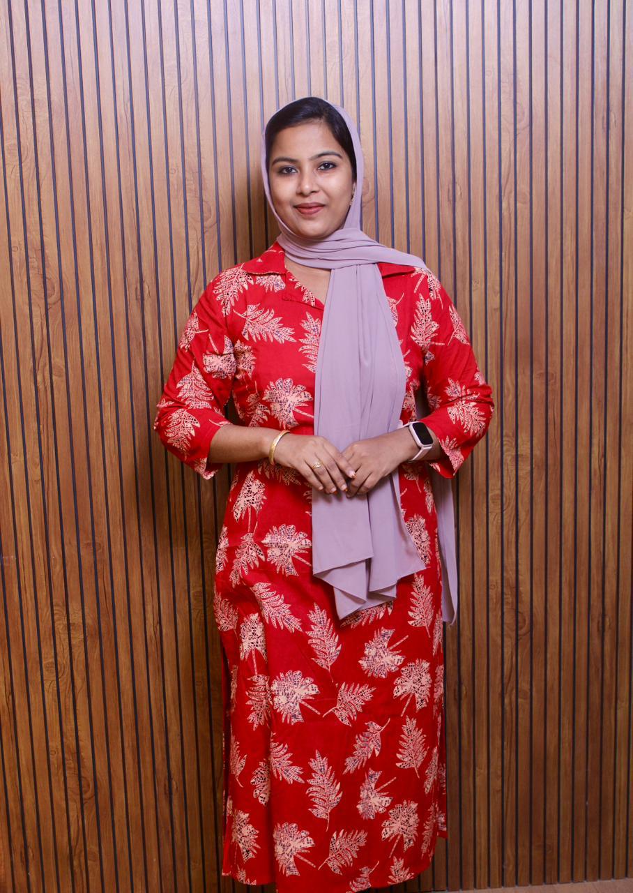 Haadiyaas Pure Cotton Printed Kurti | Shirt Collar | Office & Casual Wear