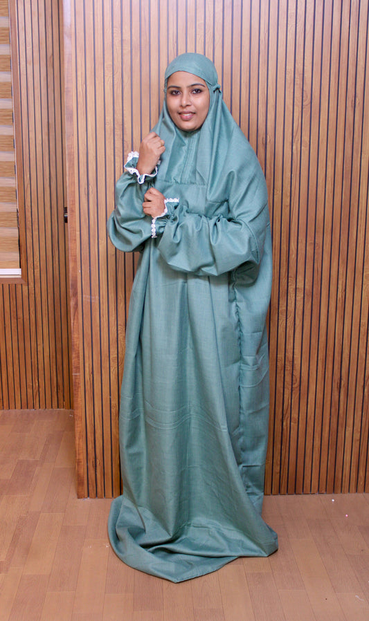 Slub cotton prayer dress